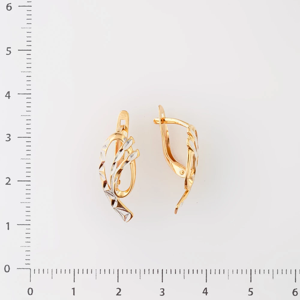 Серьги из красного золота 585 пробы