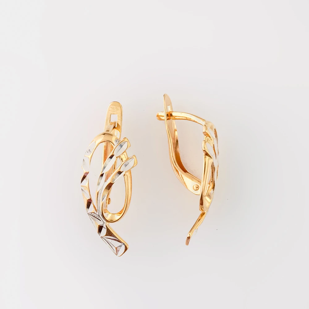 Серьги из красного золота 585 пробы