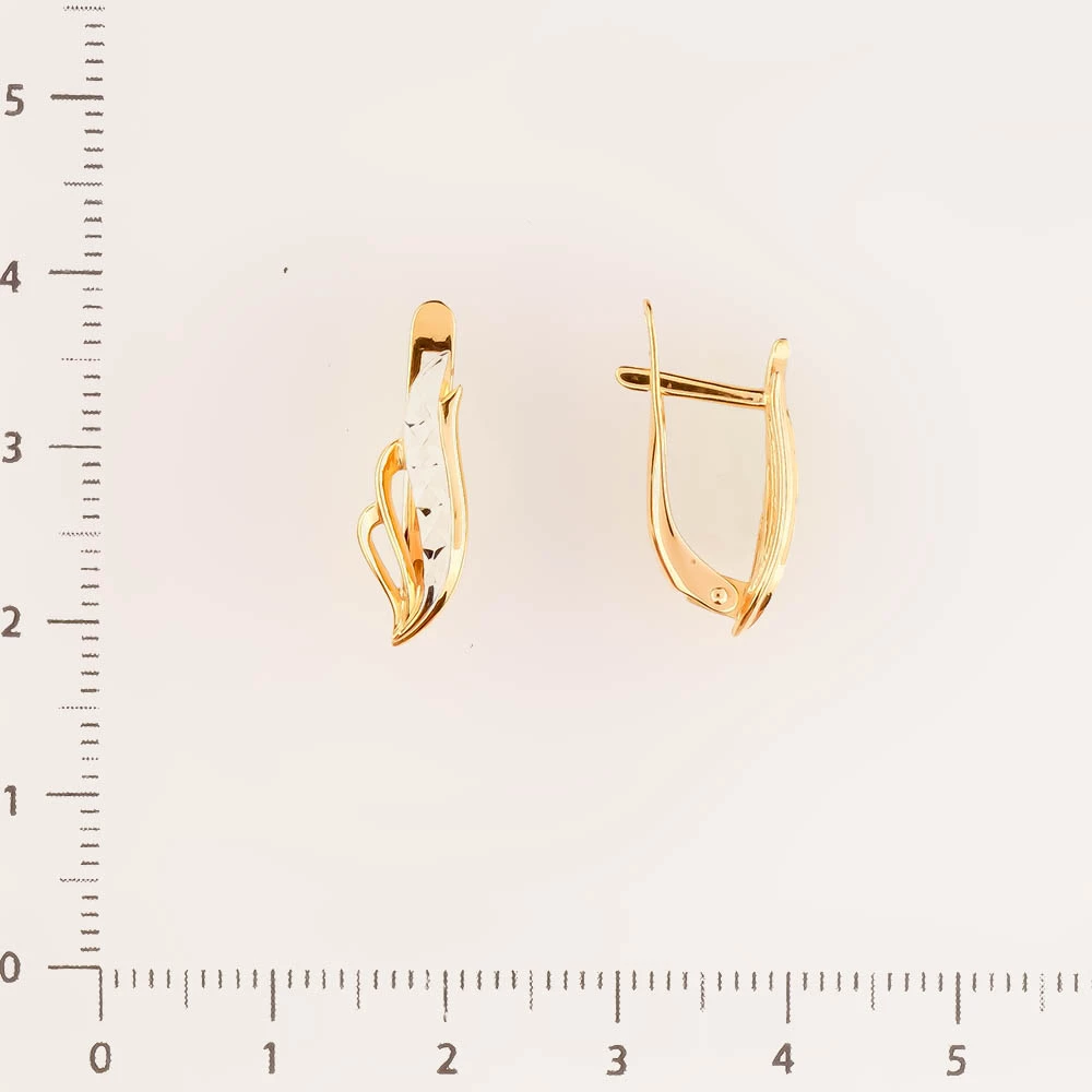 Серьги из красного золота 585 пробы