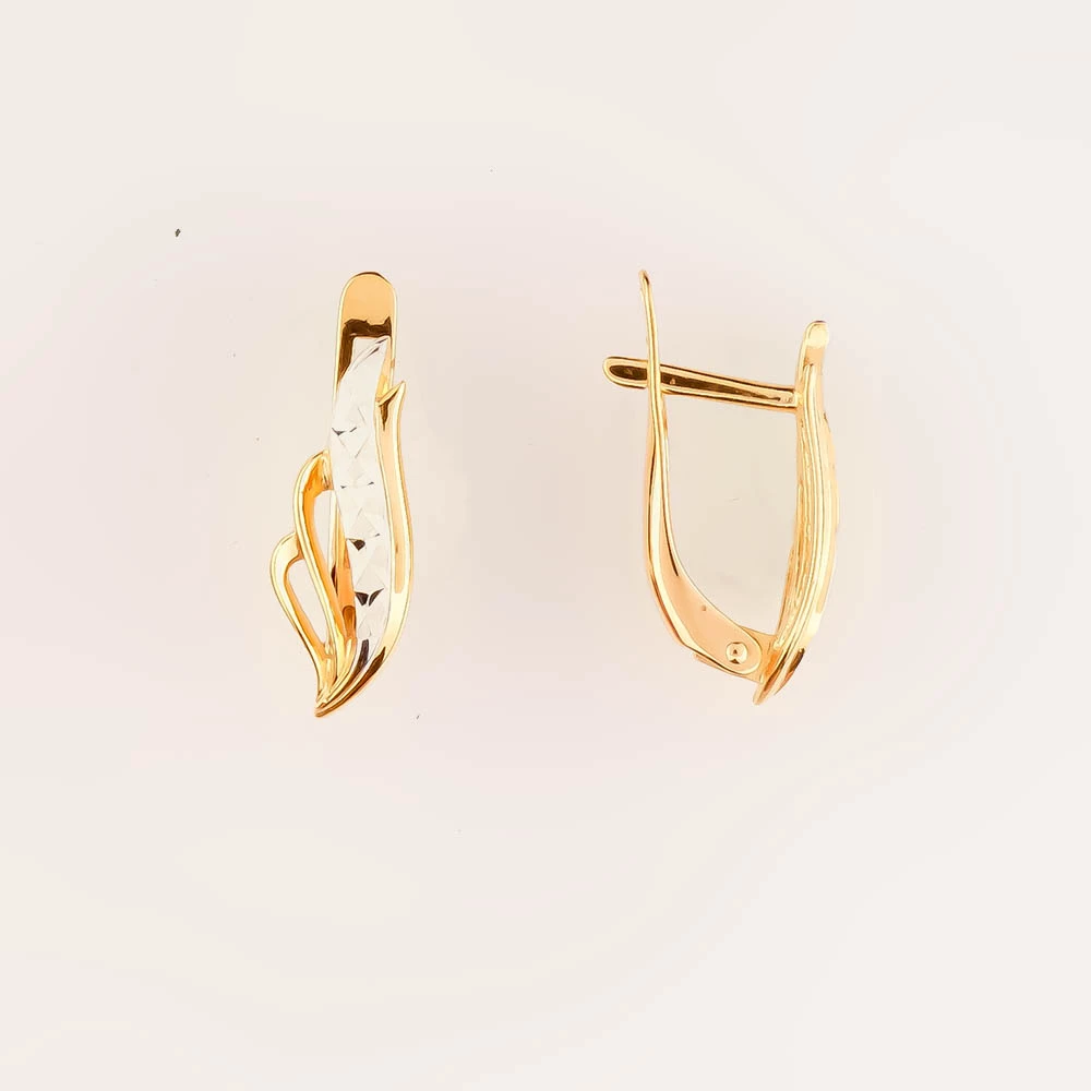 Серьги из красного золота 585 пробы