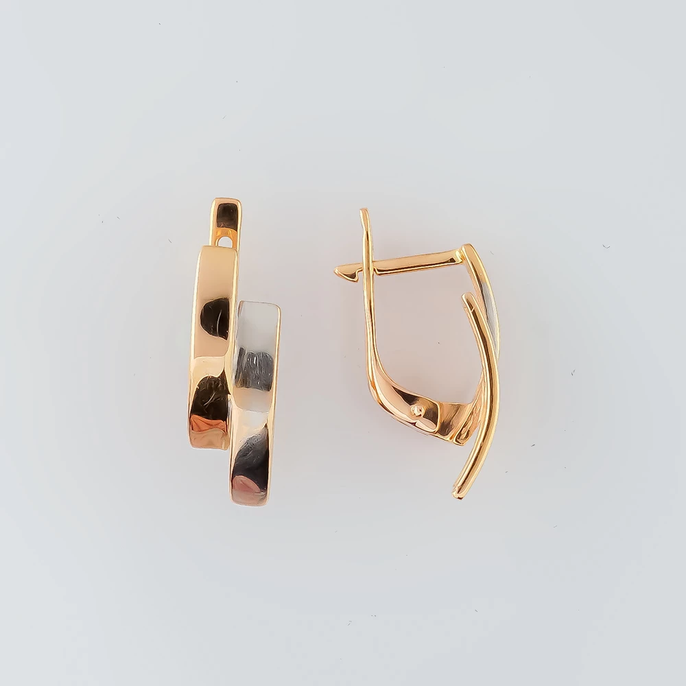 Серьги из красного золота 585 пробы