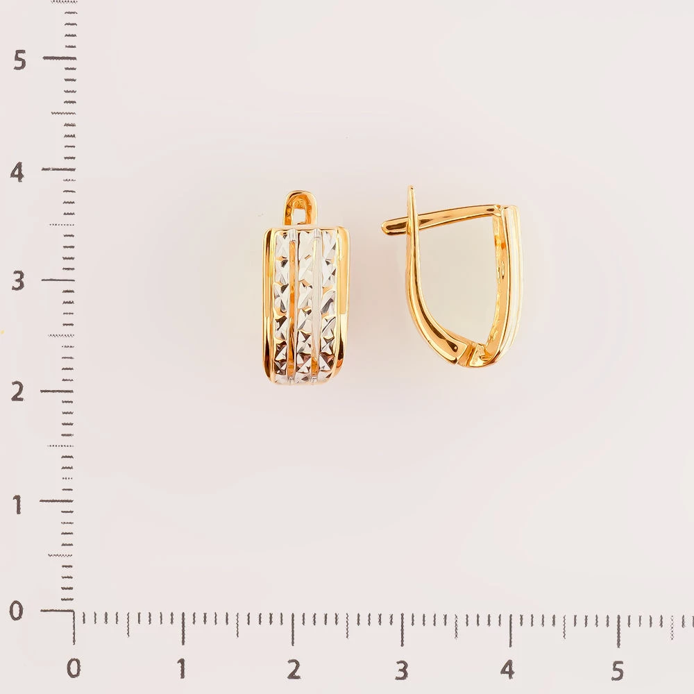 Серьги из красного золота 585 пробы