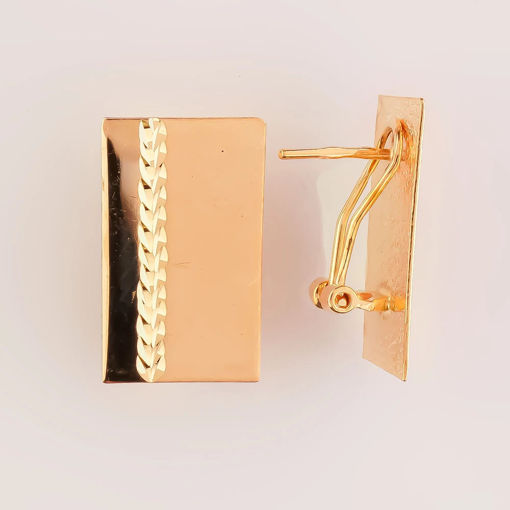 Серьги из красного золота 585 пробы