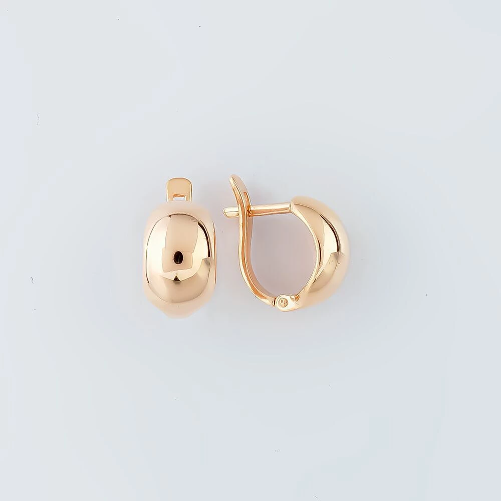 Серьги из красного золота 585 пробы