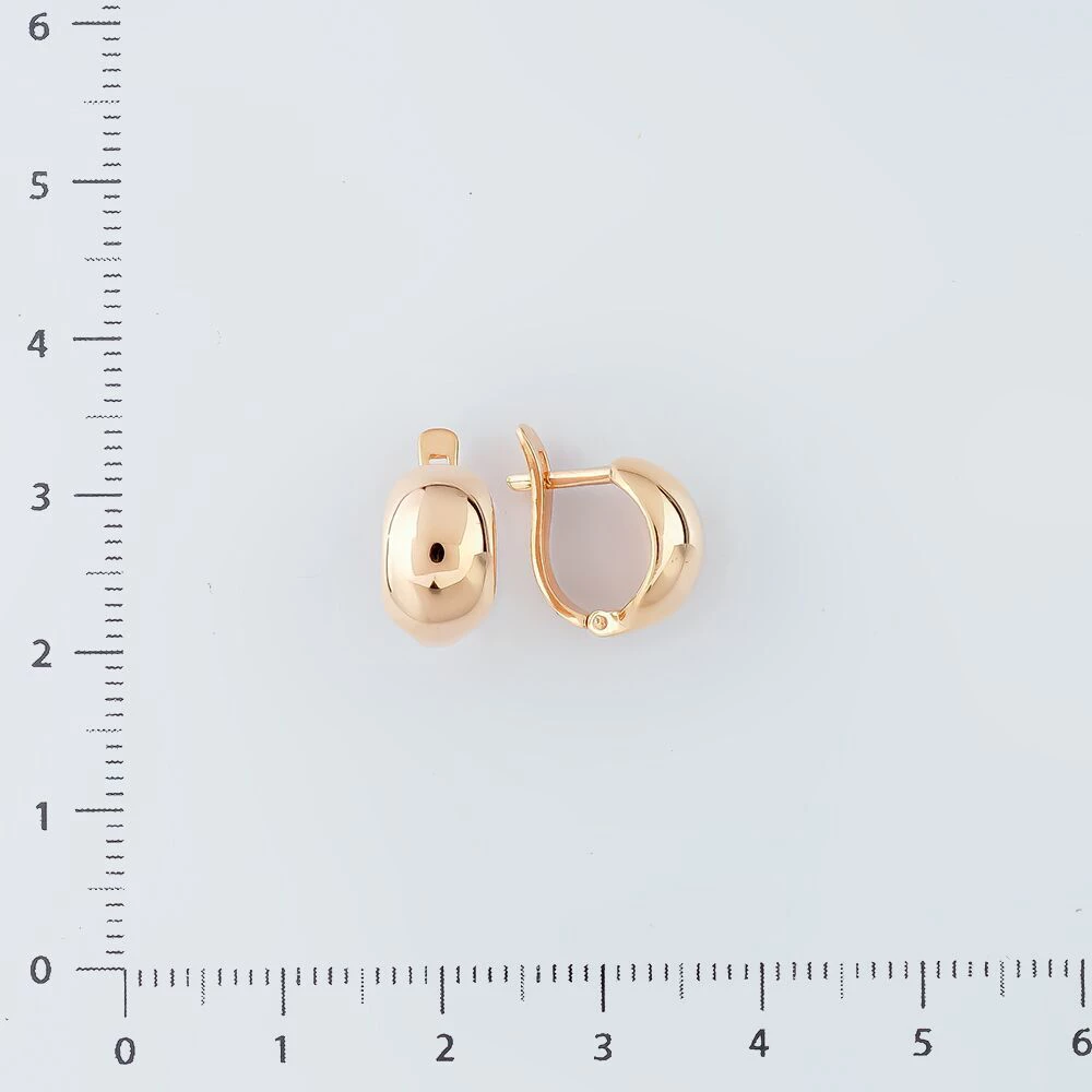 Серьги из красного золота 585 пробы