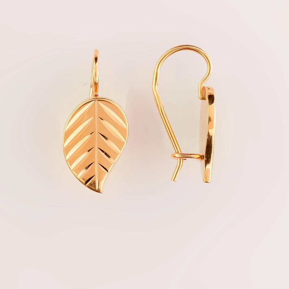 Серьги из красного золота 583 пробы