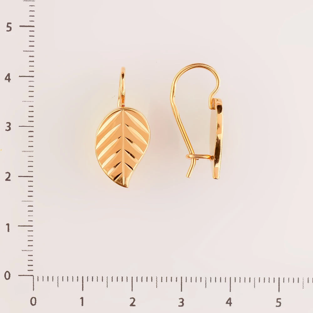 Серьги из красного золота 583 пробы