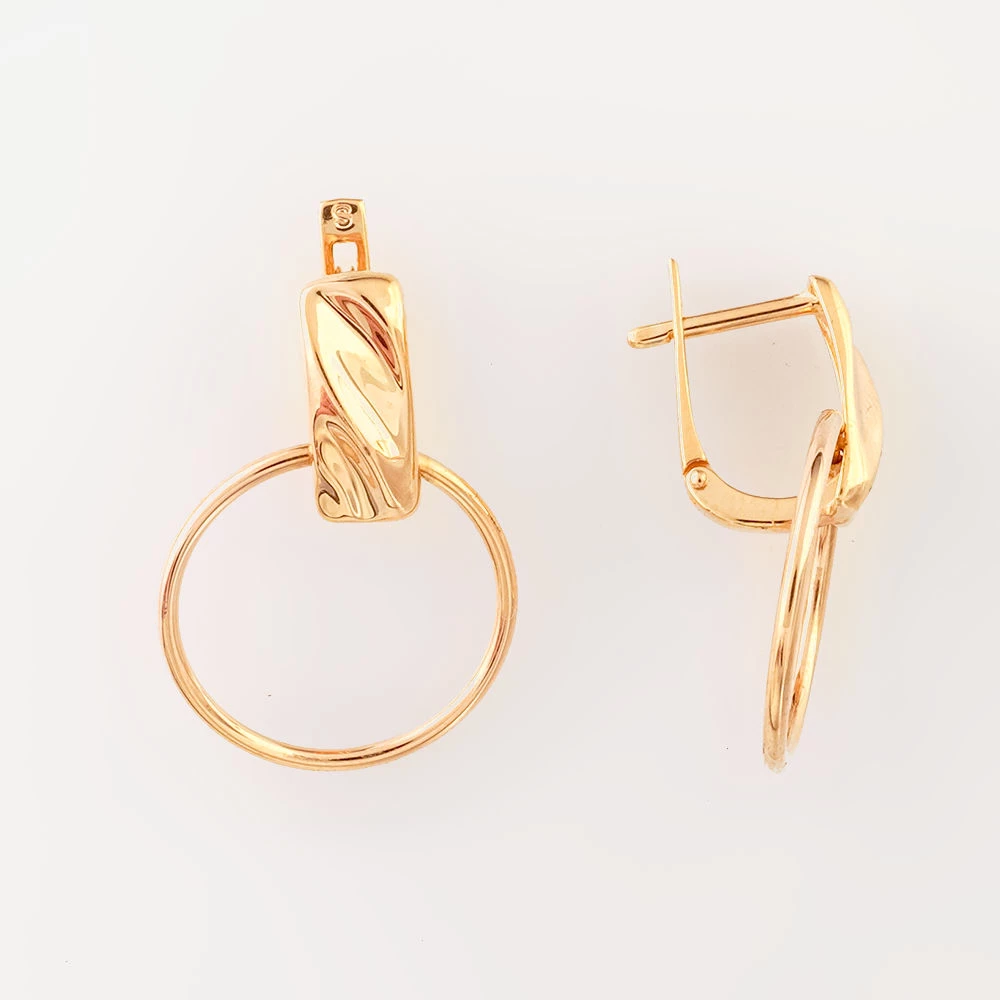 Серьги из красного золота 585 пробы