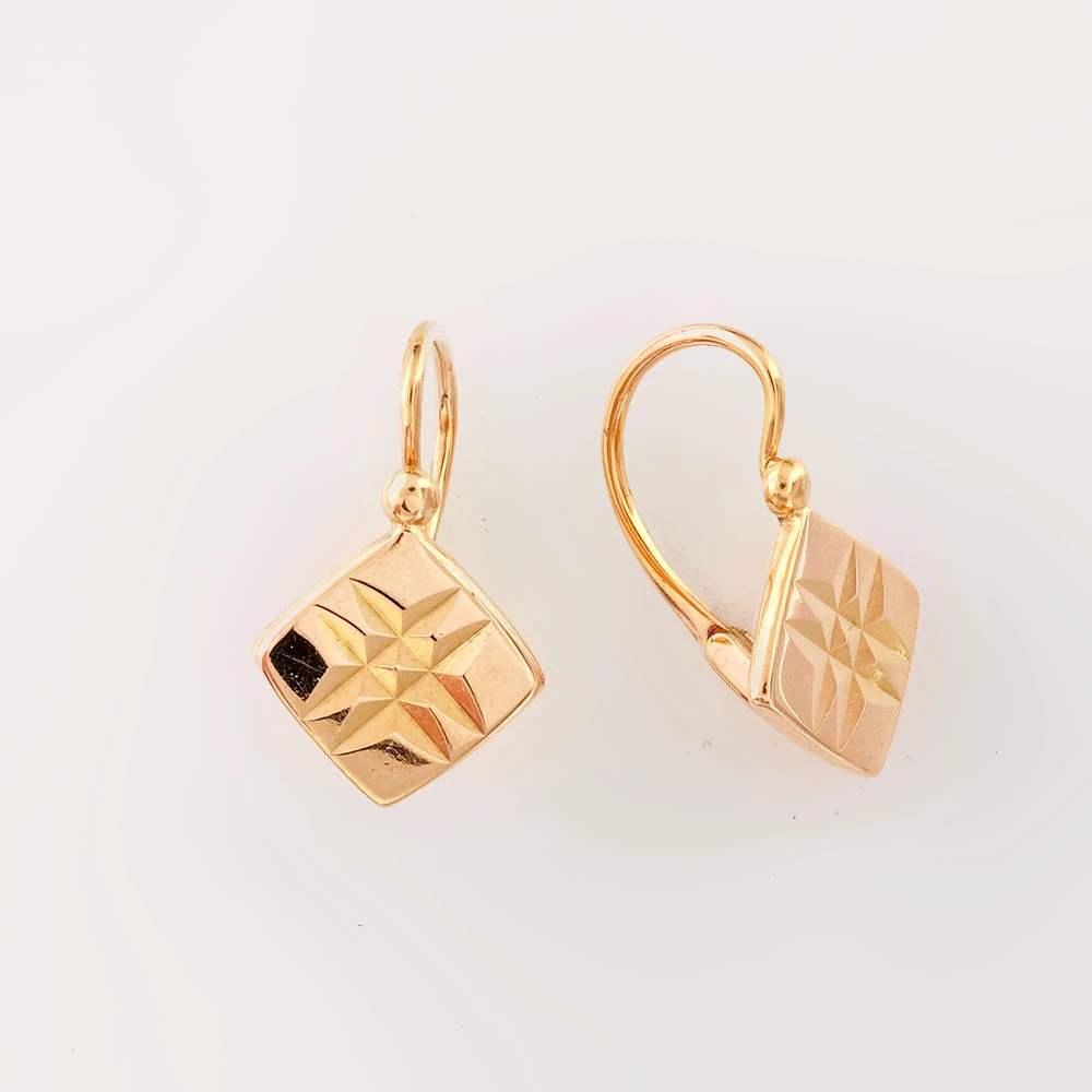 Серьги из красного золота 583 пробы