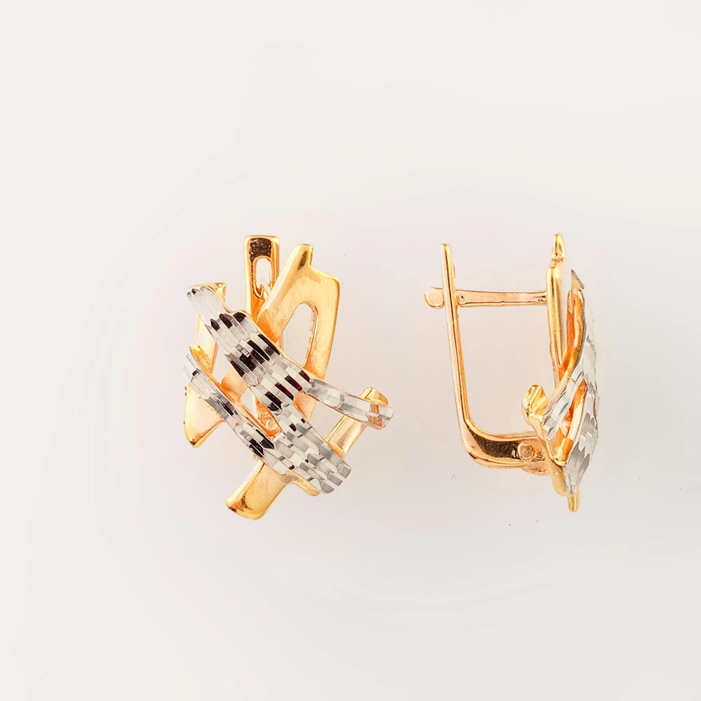 Серьги из красного золота 585 пробы