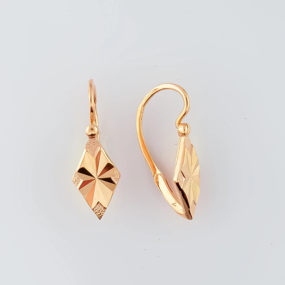 Серьги из красного золота 583 пробы
