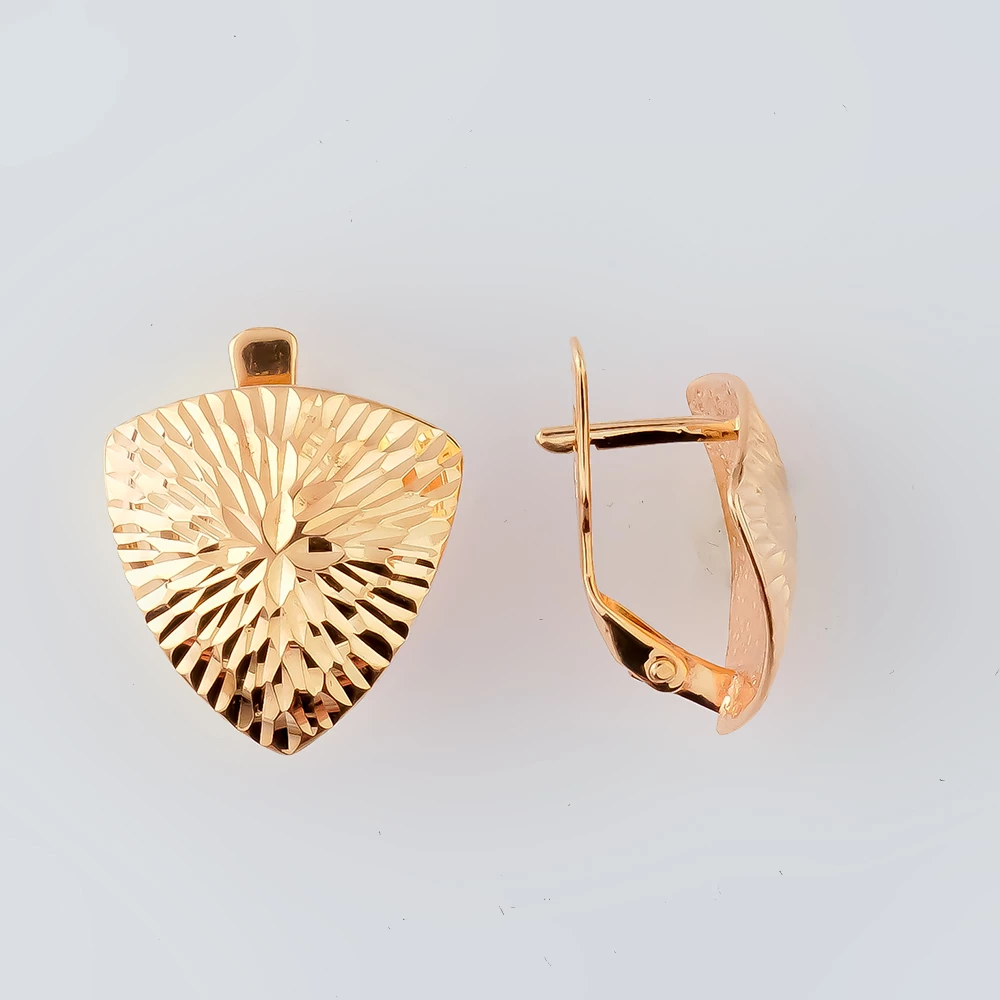 Серьги из красного золота 585 пробы