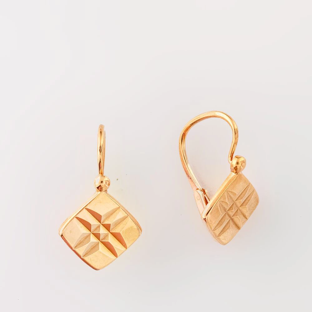 Серьги из красного золота 583 пробы