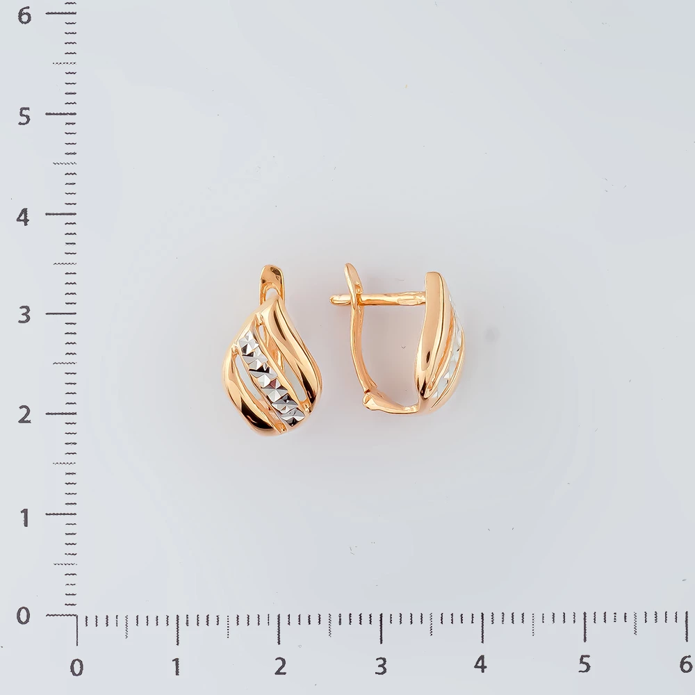 Серьги из красного золота 585 пробы