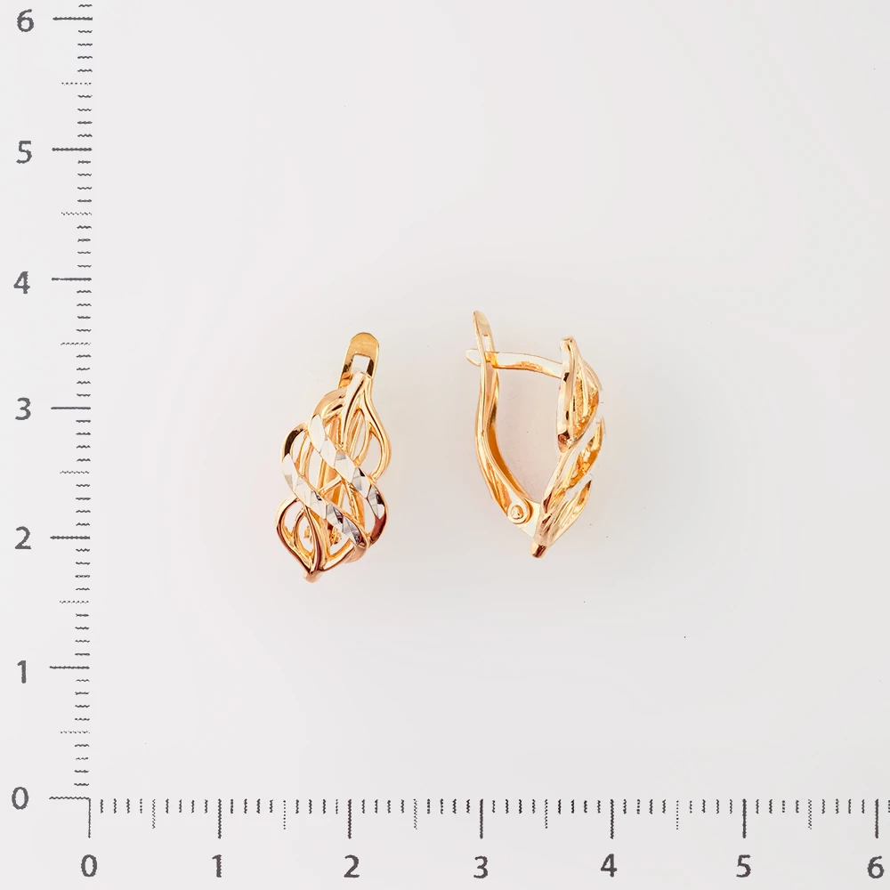 Серьги из красного золота 585 пробы