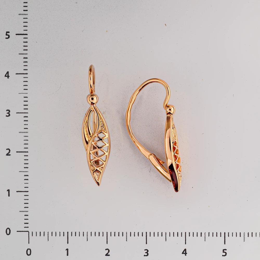 Серьги из красного золота 583 пробы