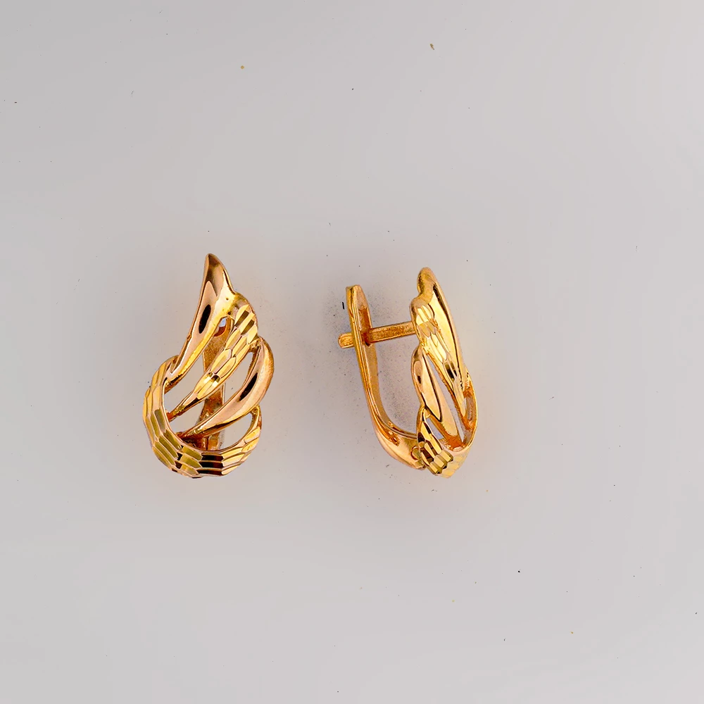 Серьги из красного золота 585 пробы