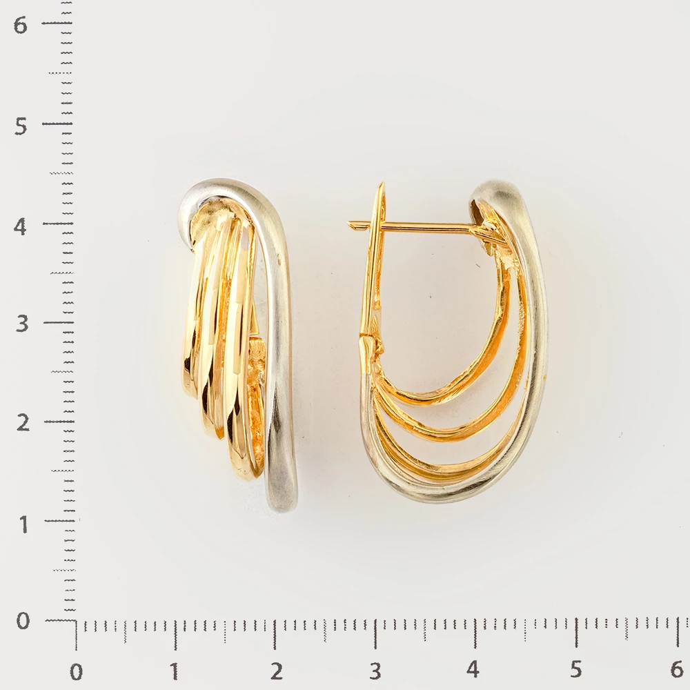 Серьги из желтого золота 585 пробы