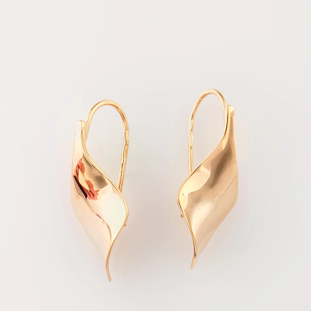 Серьги из красного золота 585 пробы