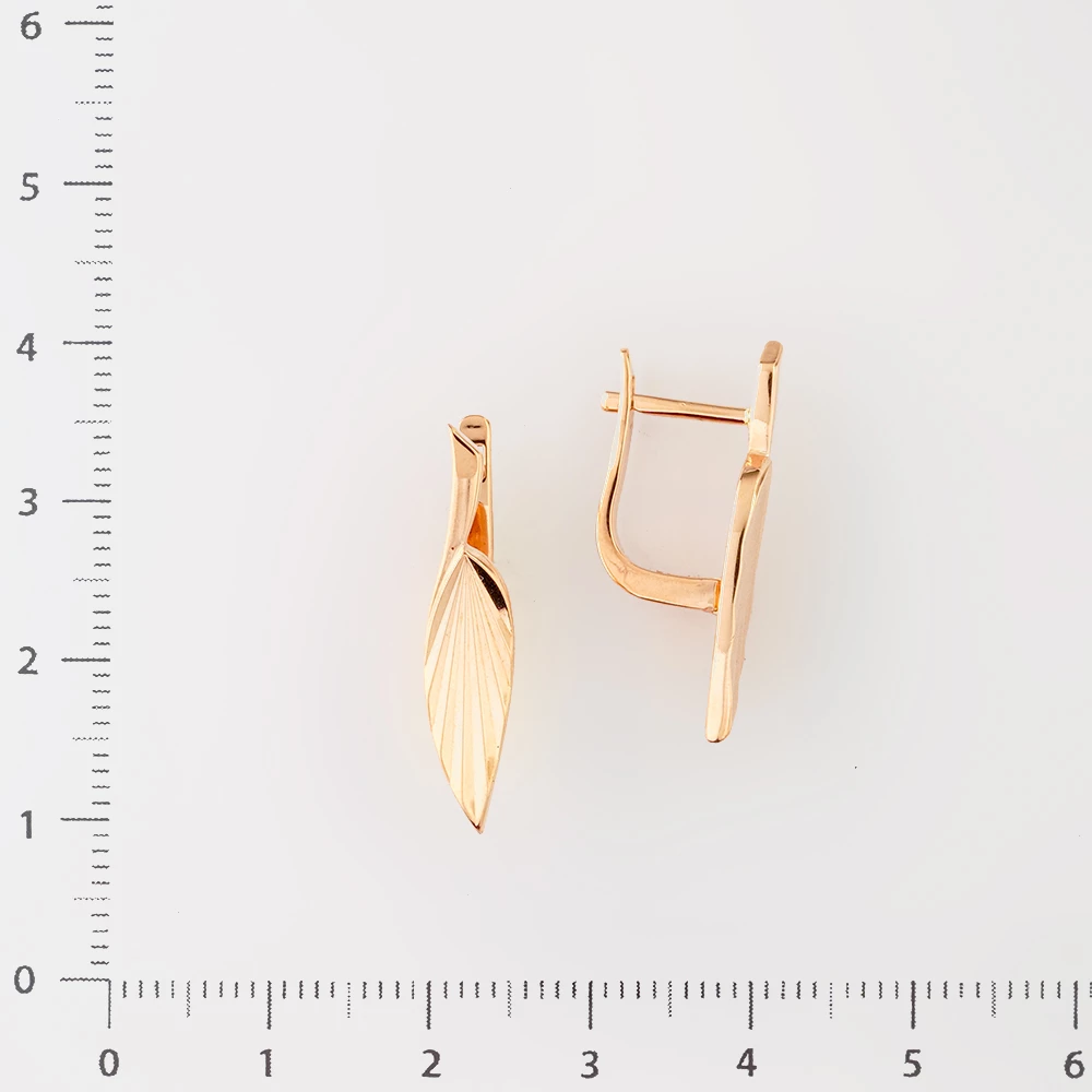 Серьги из красного золота 583 пробы