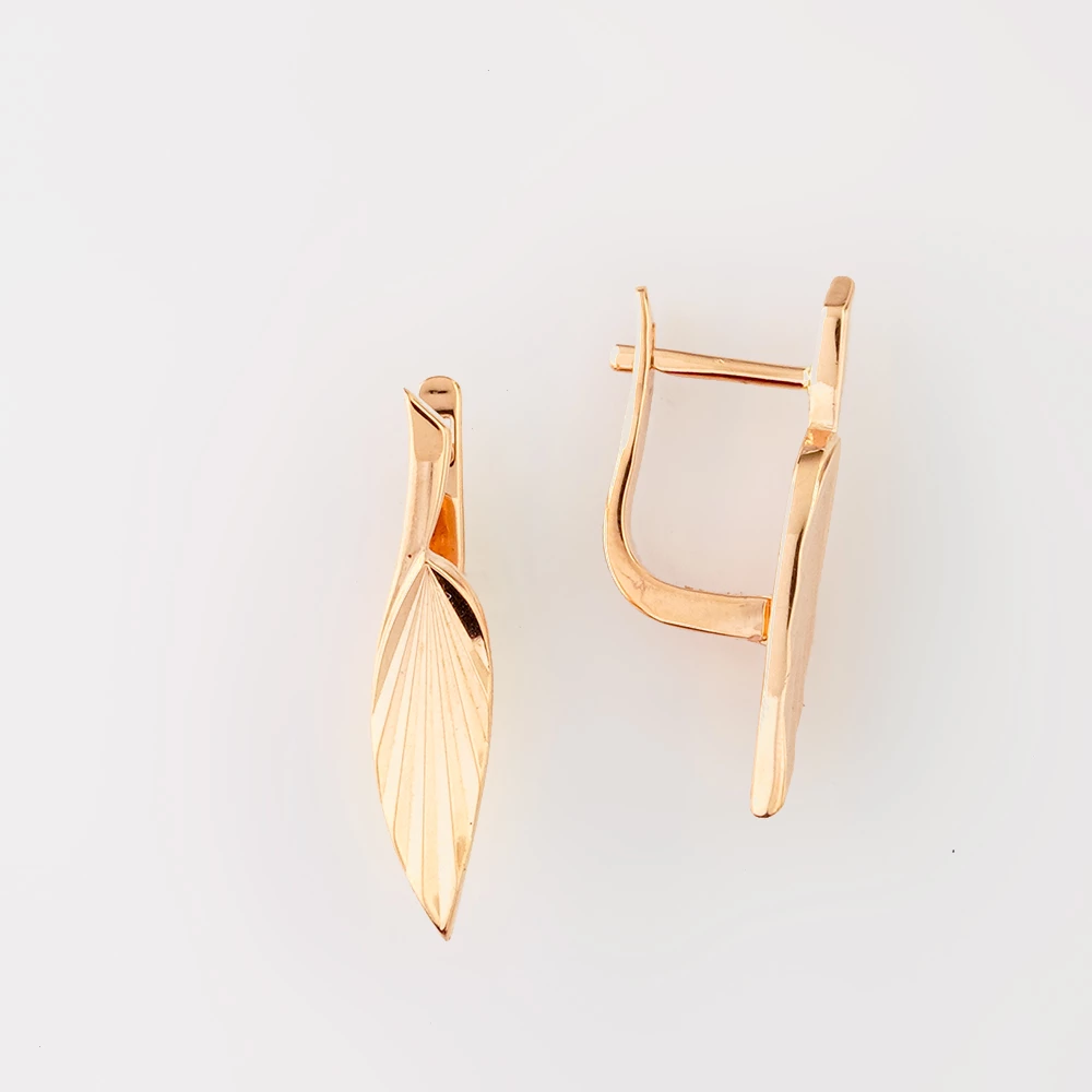 Серьги из красного золота 583 пробы