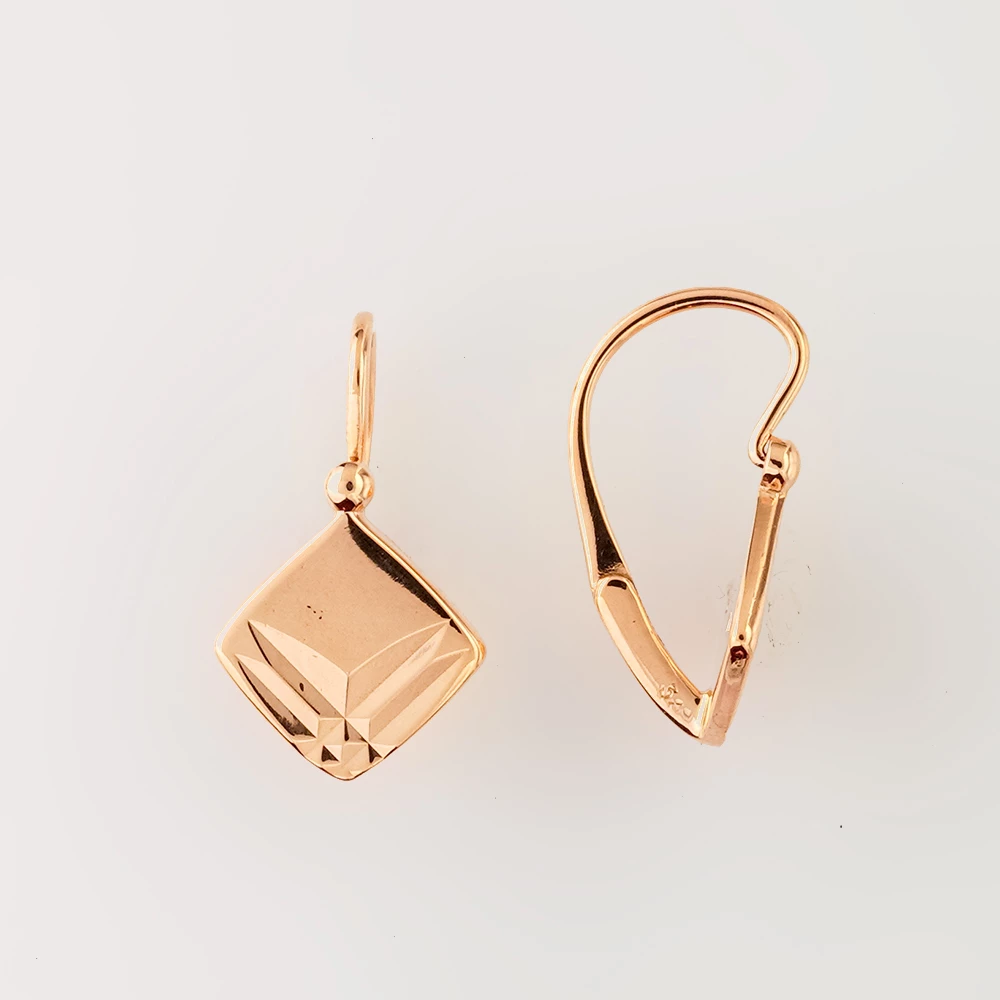 Серьги из красного золота 583 пробы