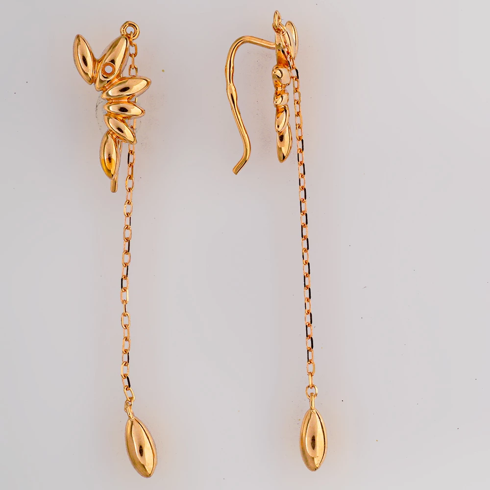 Серьги из красного золота 585 пробы