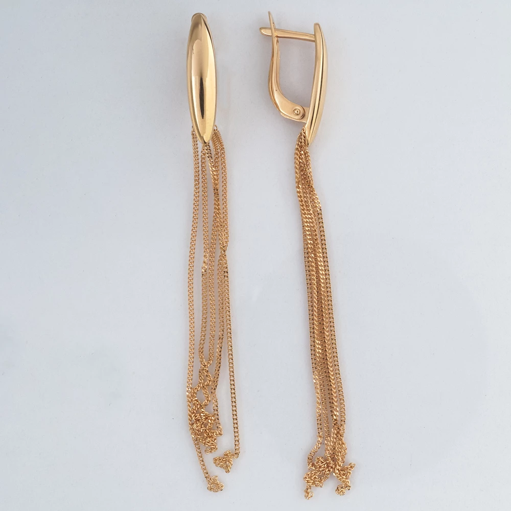 Серьги из красного золота 585 пробы