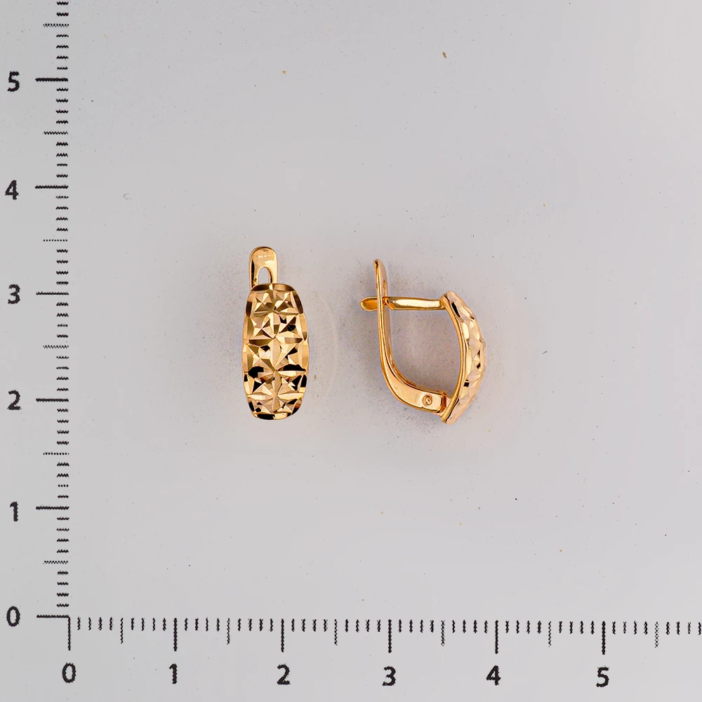 Серьги из красного золота 585 пробы