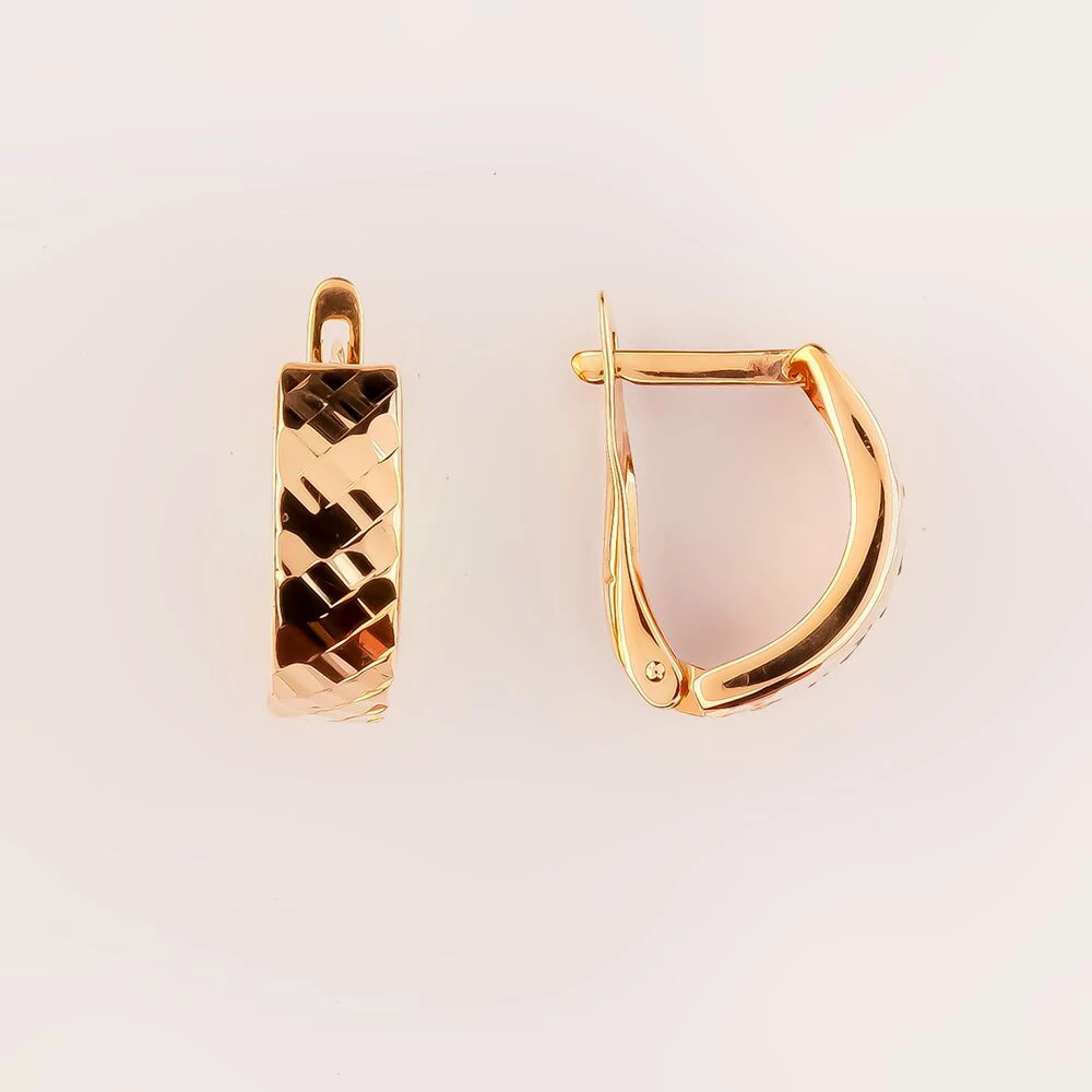 Серьги из красного золота 585 пробы