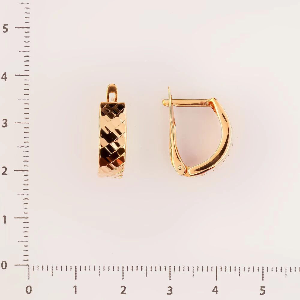 Серьги из красного золота 585 пробы