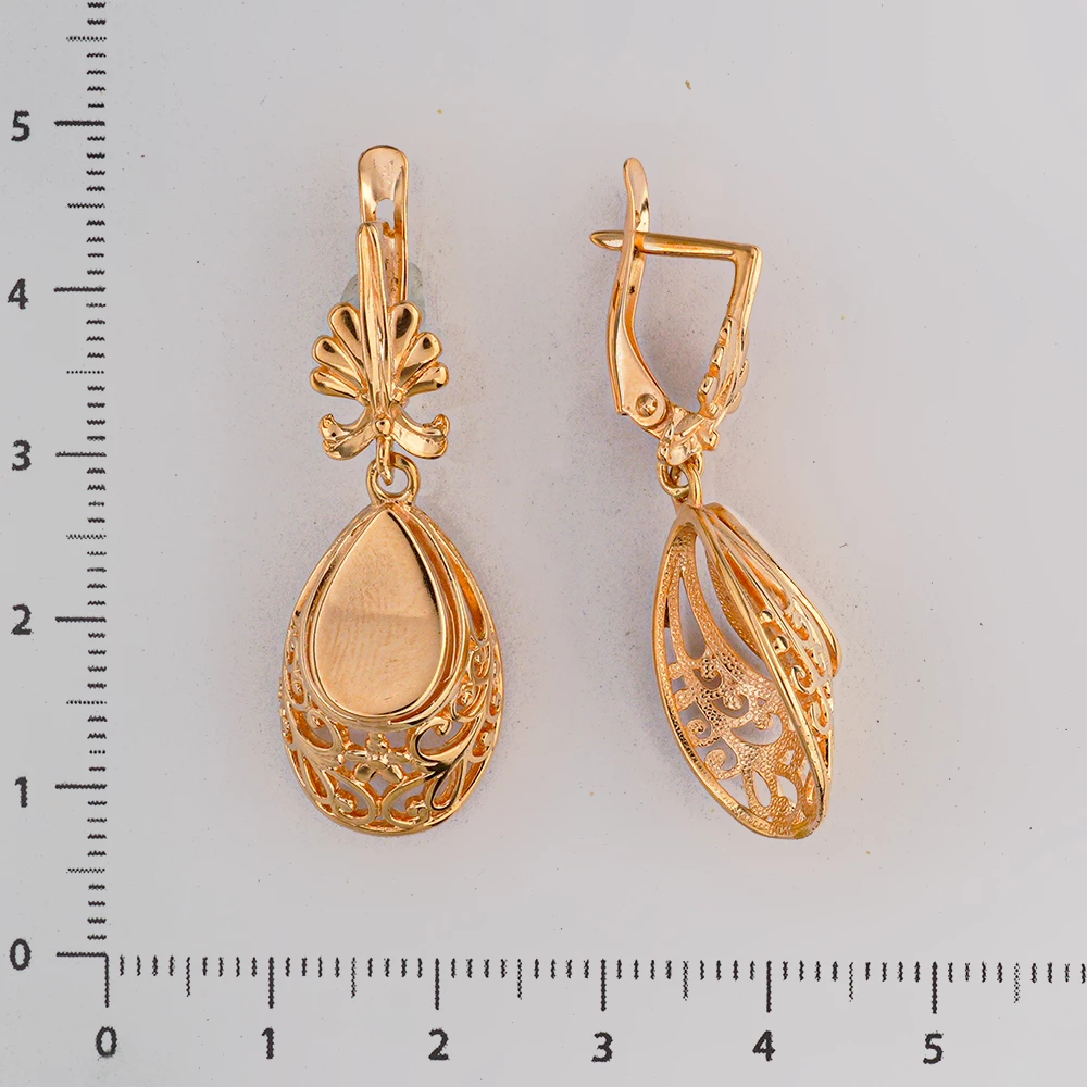 Серьги из красного золота 585 пробы