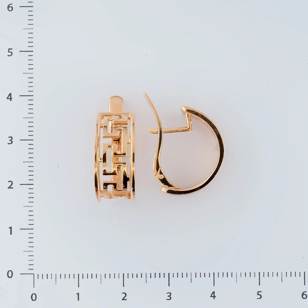 Серьги из красного золота 585 пробы