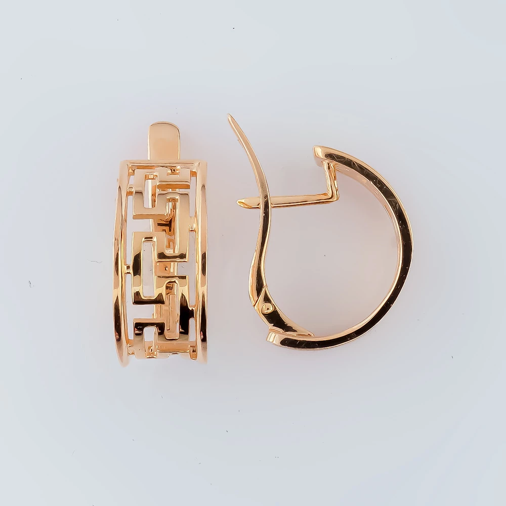 Серьги из красного золота 585 пробы