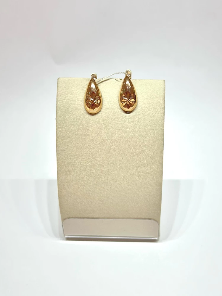 Серьги из красного золота 585 пробы