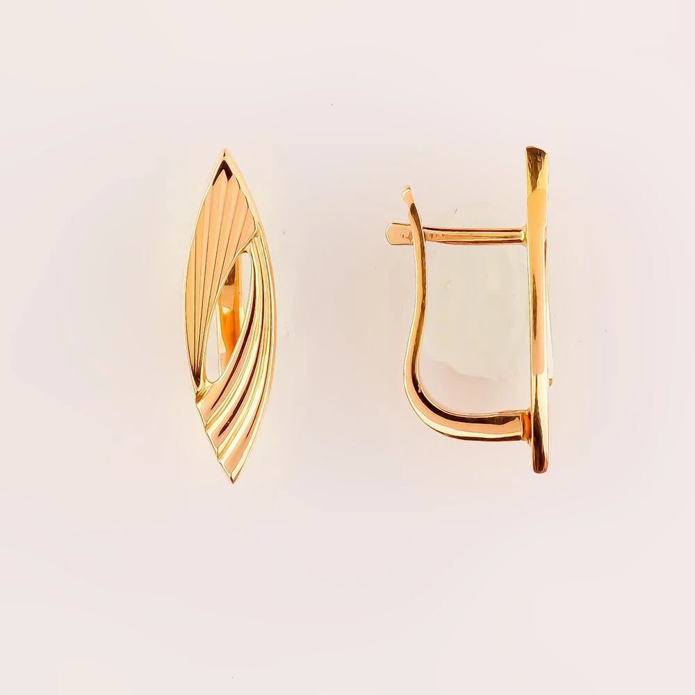 Серьги из красного золота 585 пробы