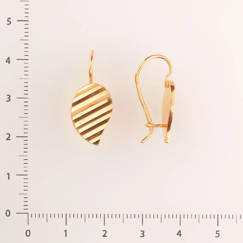 Серьги из красного золота 583 пробы
