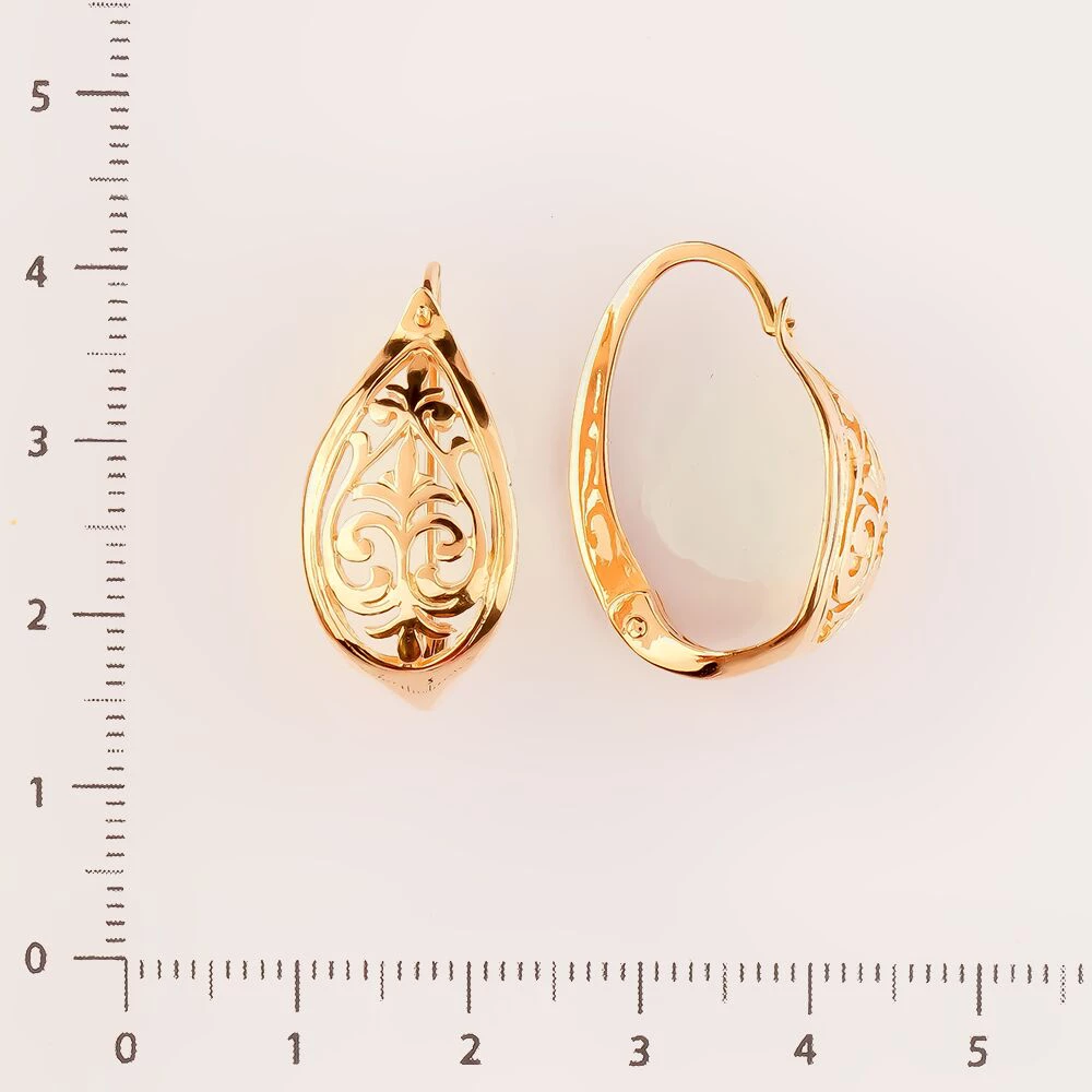 Серьги из красного золота 585 пробы