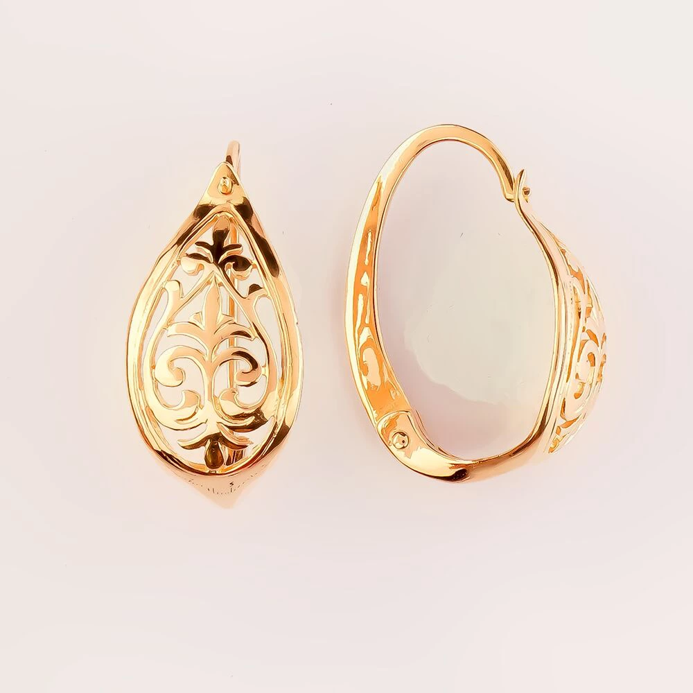 Серьги из красного золота 585 пробы