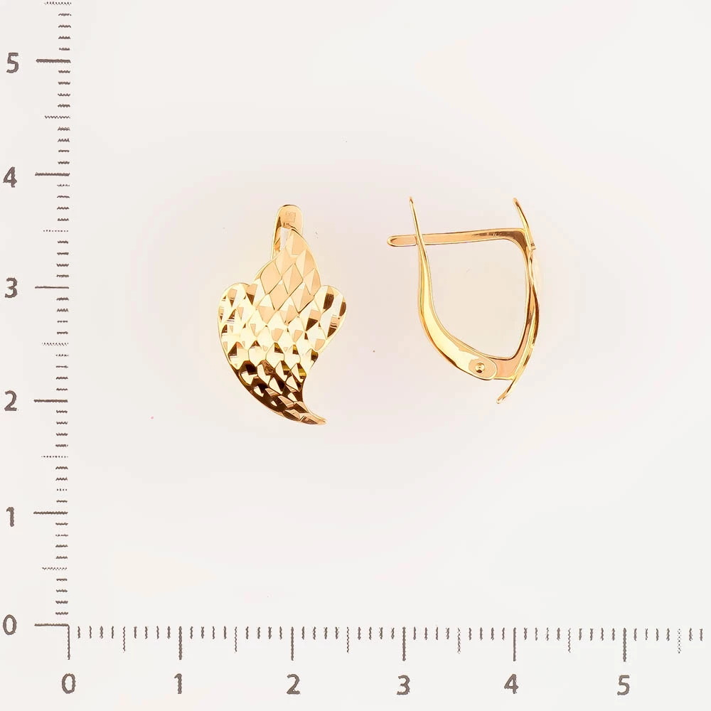 Серьги из красного золота 585 пробы