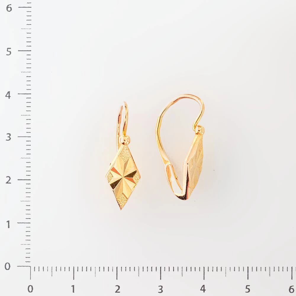 Серьги из красного золота 585 пробы