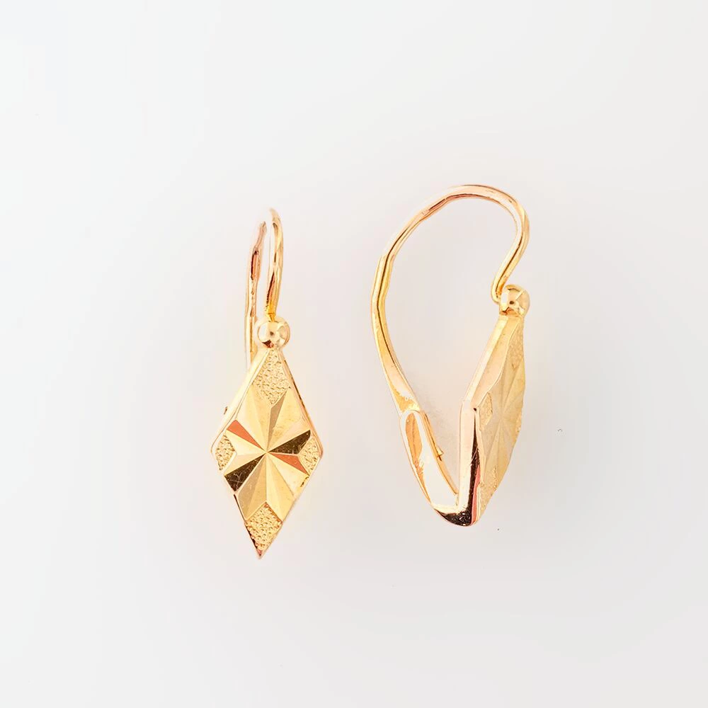 Серьги из красного золота 585 пробы