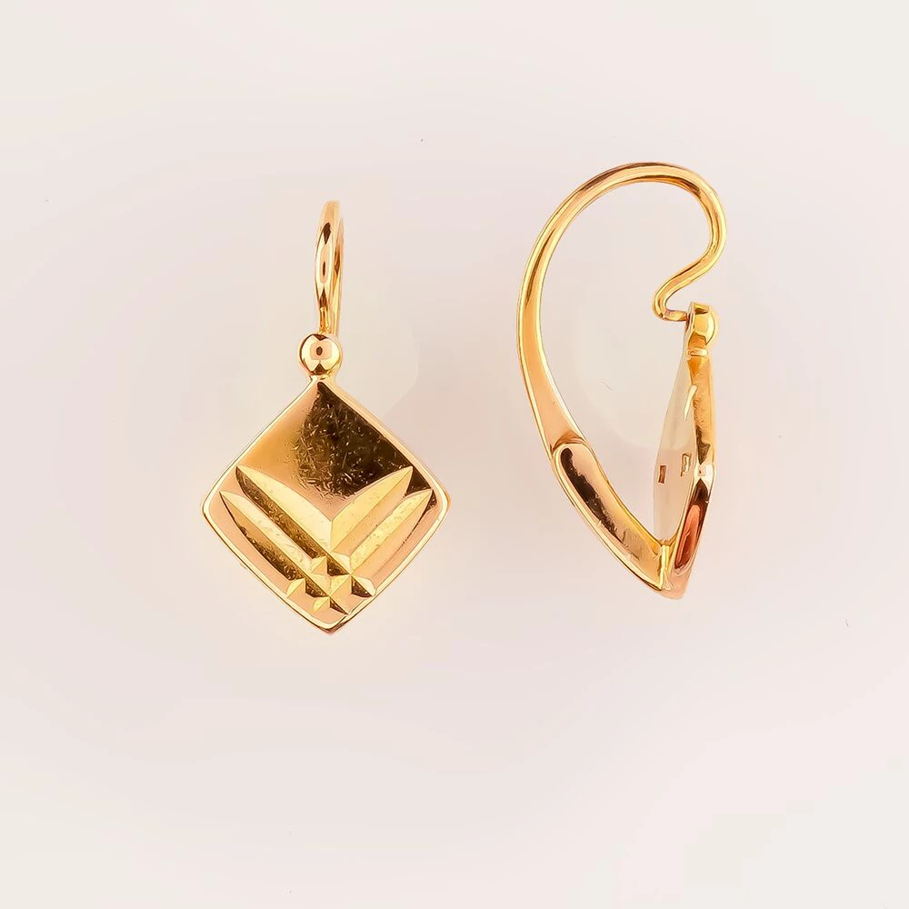 Серьги из красного золота 583 пробы