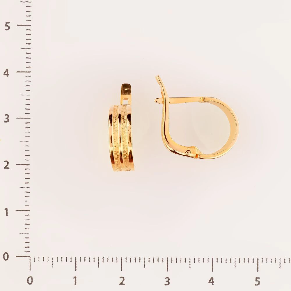 Серьги из красного золота 583 пробы