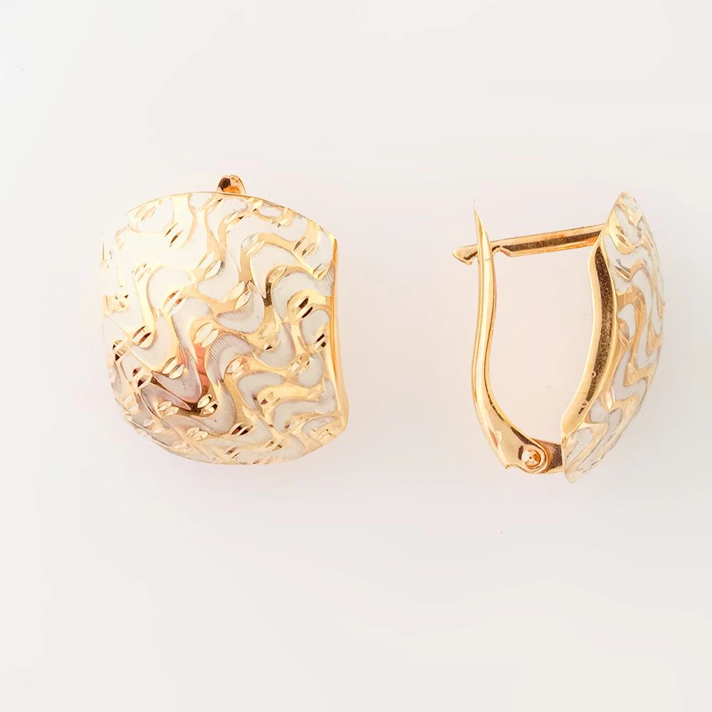 Серьги из красного золота 585 пробы