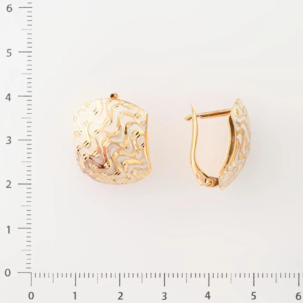 Серьги из красного золота 585 пробы