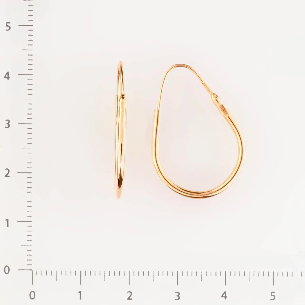 Серьги из красного золота 583 пробы