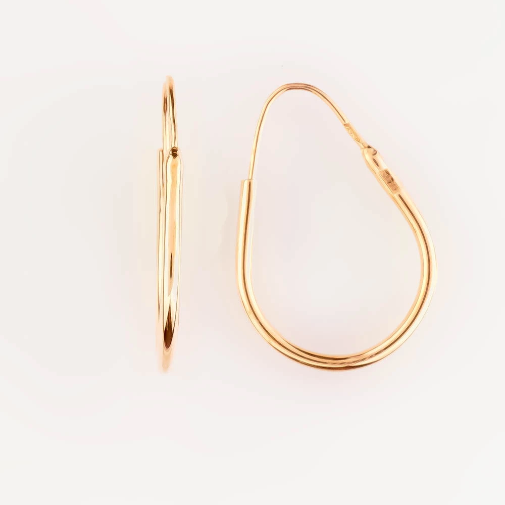 Серьги из красного золота 583 пробы