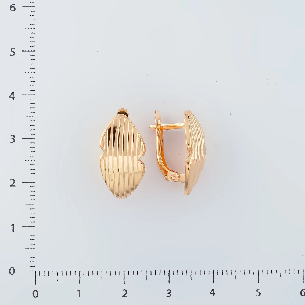 Серьги из красного золота 585 пробы