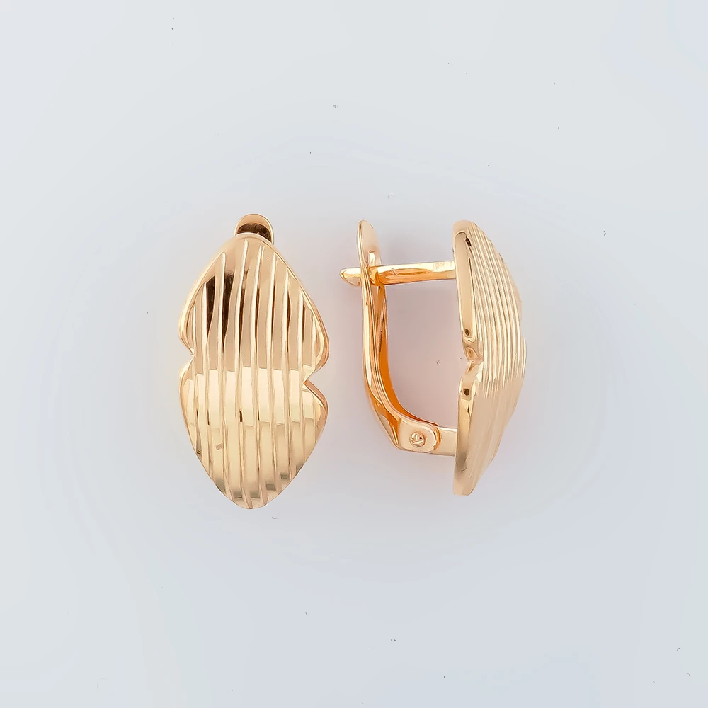 Серьги из красного золота 585 пробы